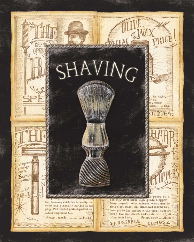 Grooming Shaving art print by Charlene Audrey for $57.95 CAD