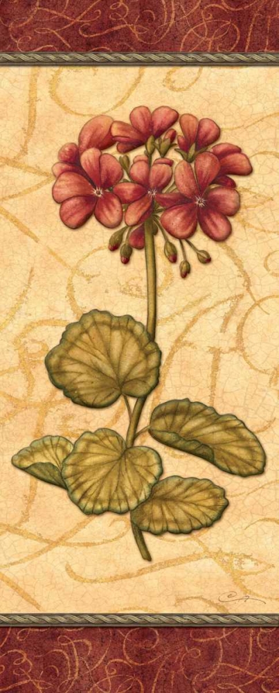 Red Passion Geranium art print by Charlene Audrey for $57.95 CAD