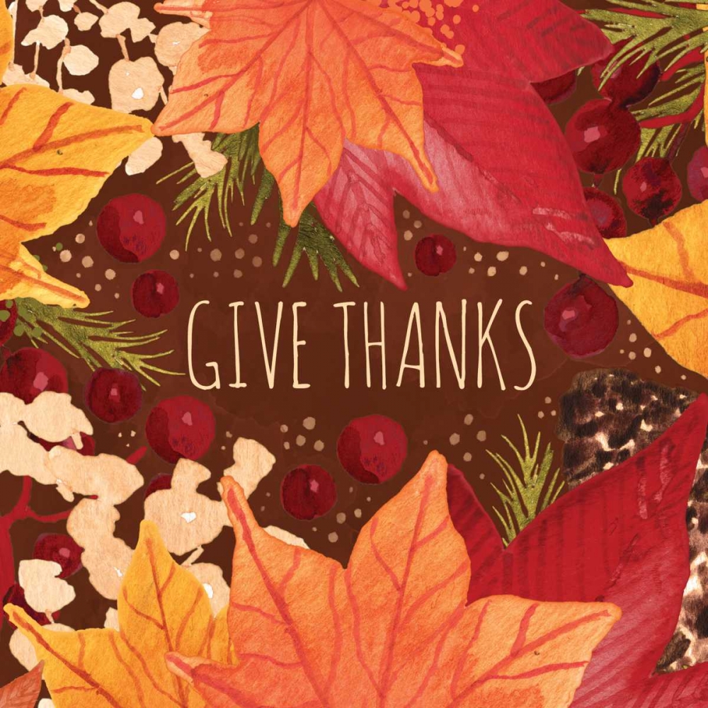Give Thanks Sq art print by Sara Berrenson for $57.95 CAD