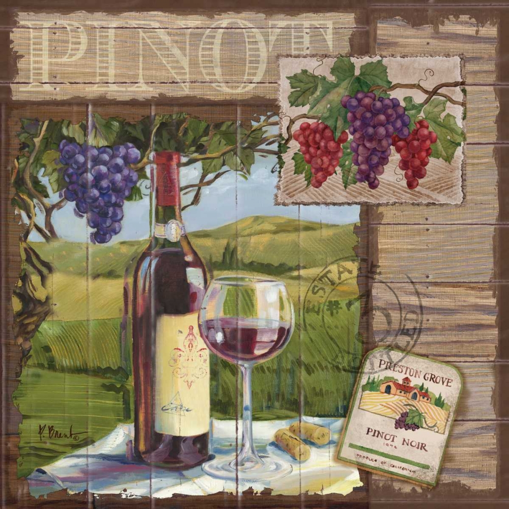 Wine Country Collage II art print by Paul Brent for $57.95 CAD
