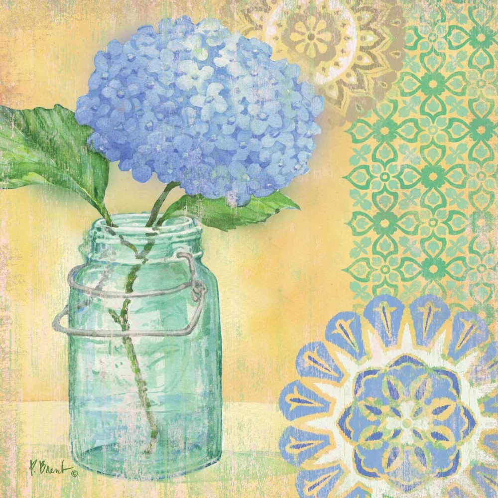 Vintage Glass Floral II art print by Paul Brent for $57.95 CAD