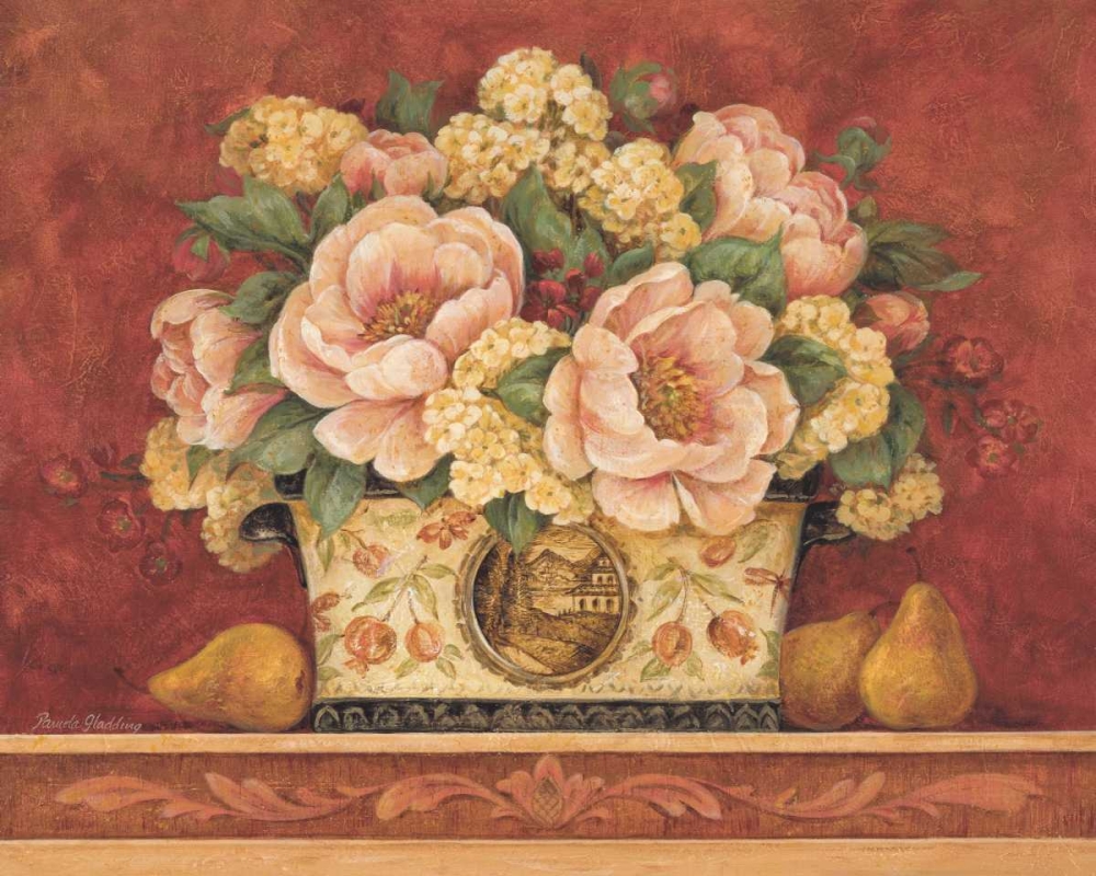 Peony Tapestry art print by Pamela Gladding for $57.95 CAD