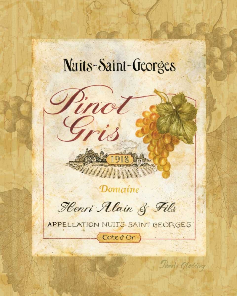 Pinot Gris art print by Pamela Gladding for $57.95 CAD