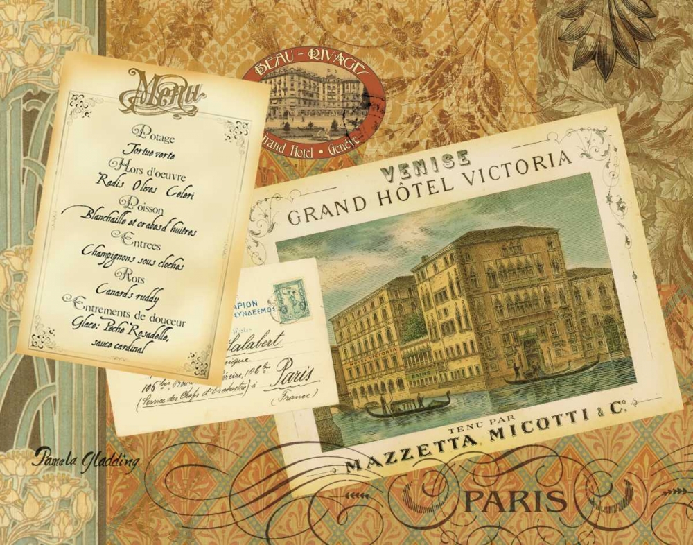 Grand Hotel Paris art print by Pamela Gladding for $57.95 CAD
