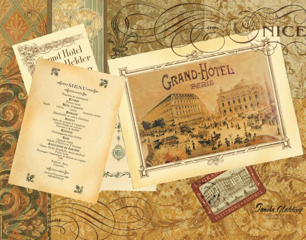 Grand Hotel Nice art print by Pamela Gladding for $57.95 CAD