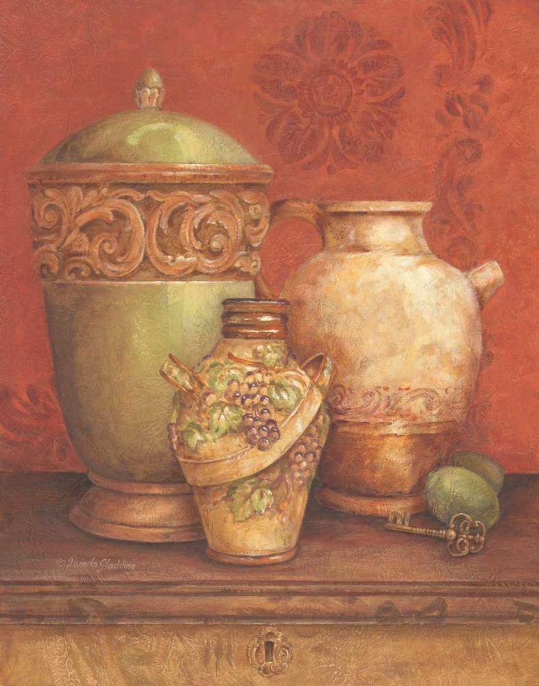 Tuscan Urns I art print by Pamela Gladding for $57.95 CAD