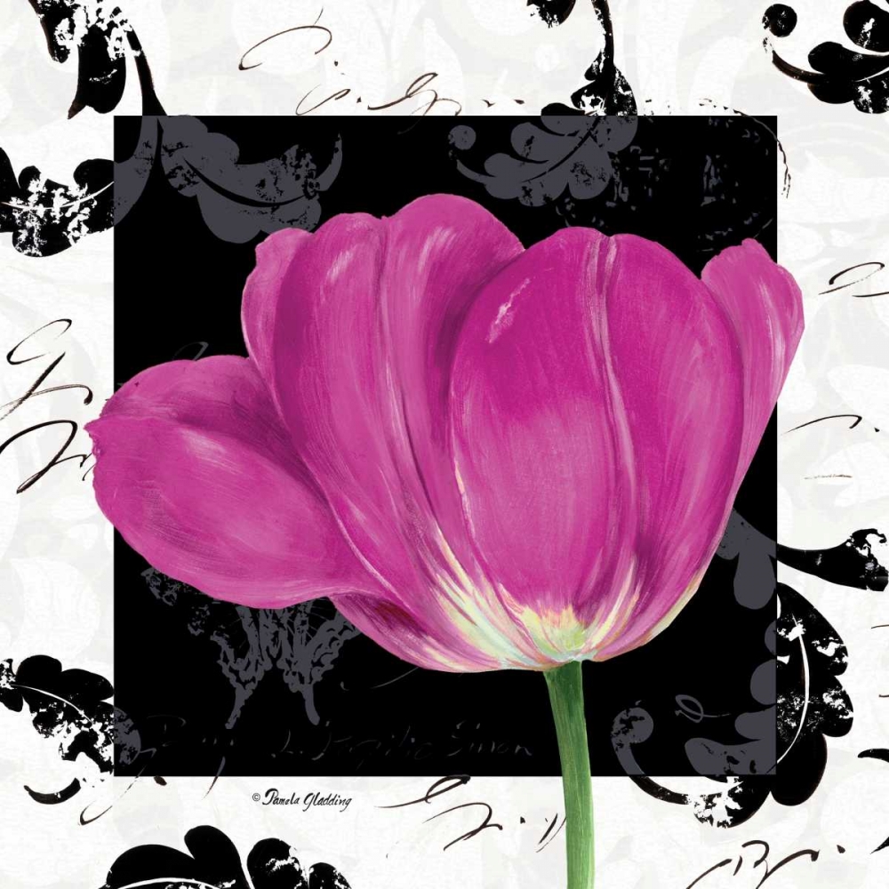 Damask Tulip II art print by Pamela Gladding for $57.95 CAD
