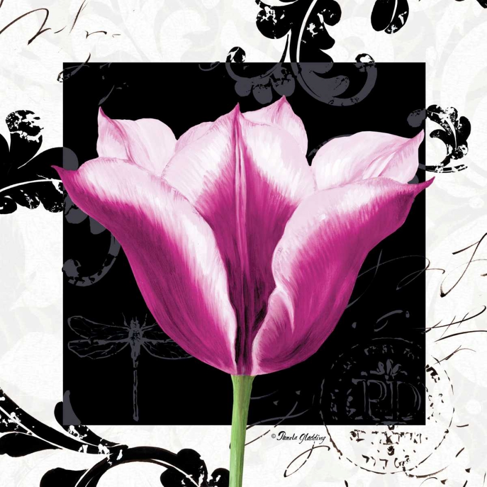 Damask Tulip III art print by Pamela Gladding for $57.95 CAD