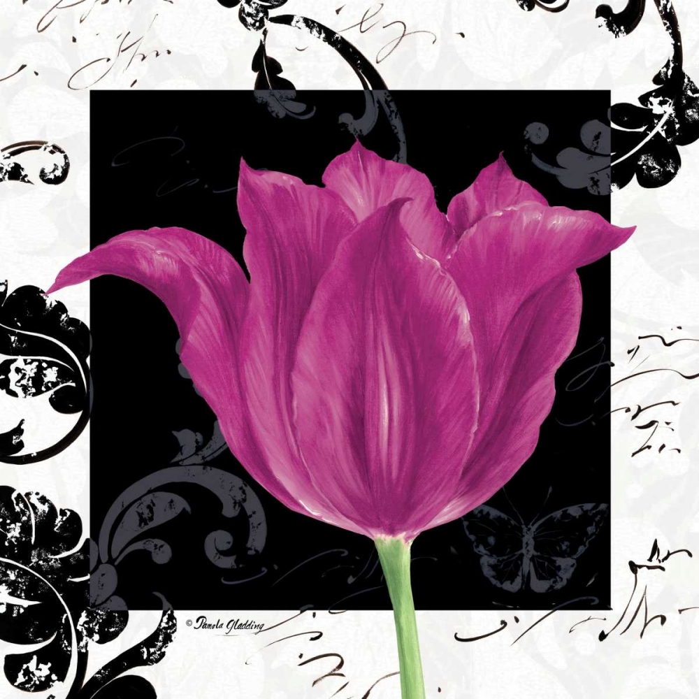 Damask Tulip IV art print by Pamela Gladding for $57.95 CAD