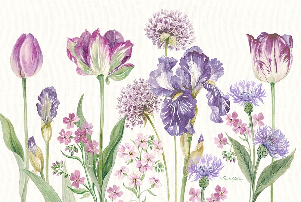 Purple Flowers art print by Pamela Gladding for $57.95 CAD