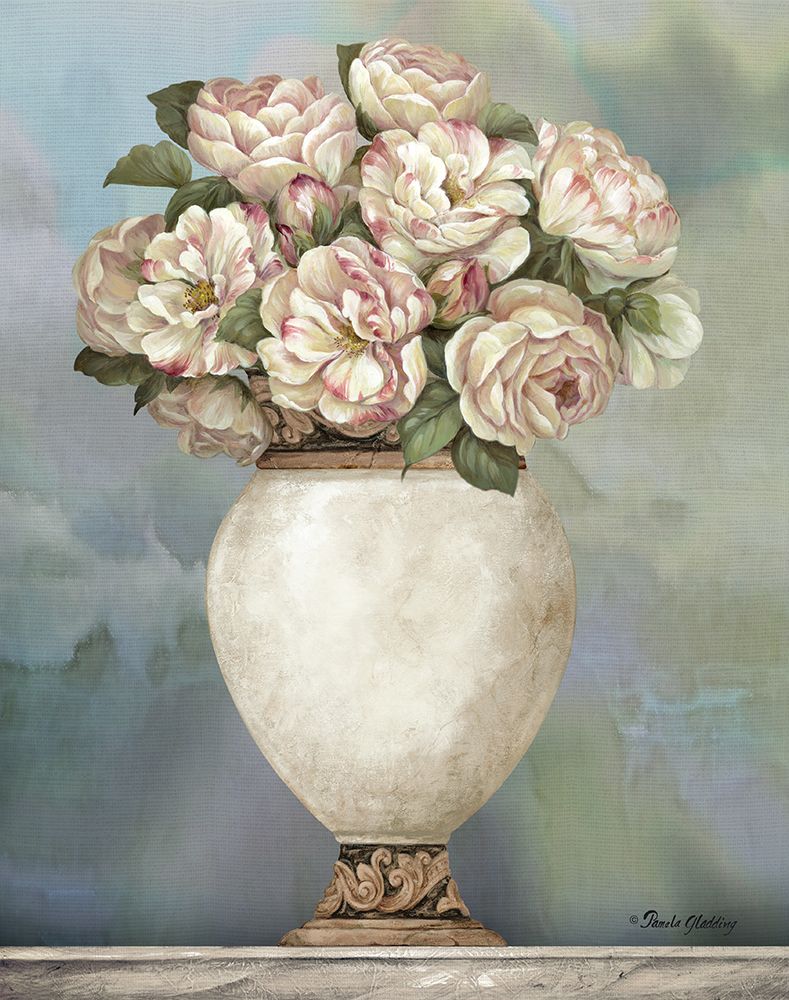 Floral Urn I art print by Pamela Gladding for $57.95 CAD