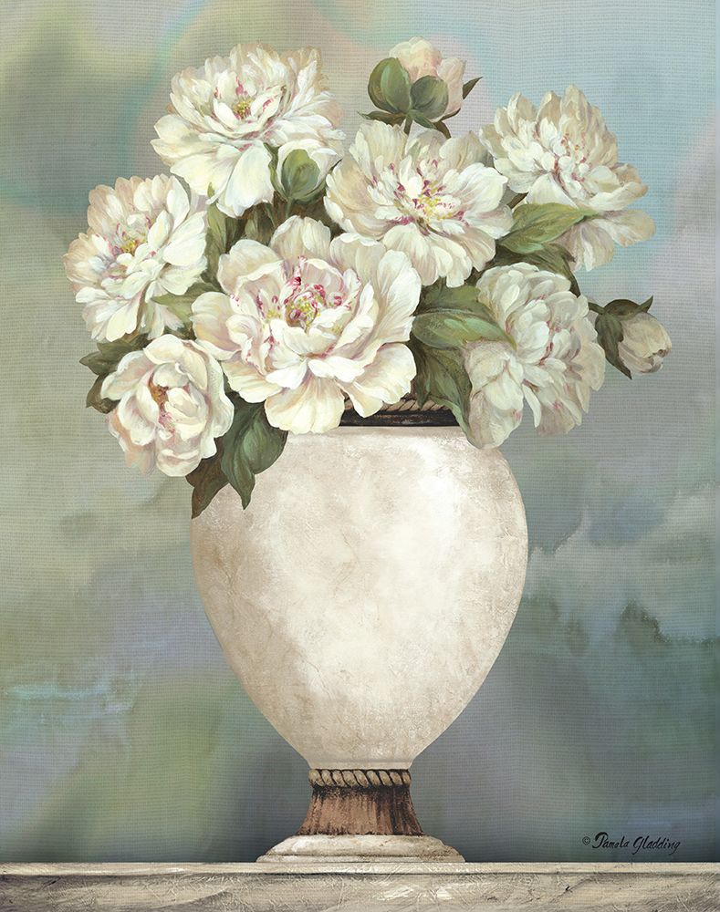 Floral Urn II art print by Pamela Gladding for $57.95 CAD