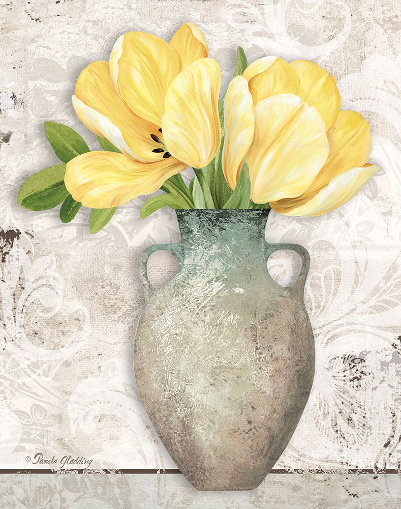 Yellow Tulips art print by Pamela Gladding for $57.95 CAD