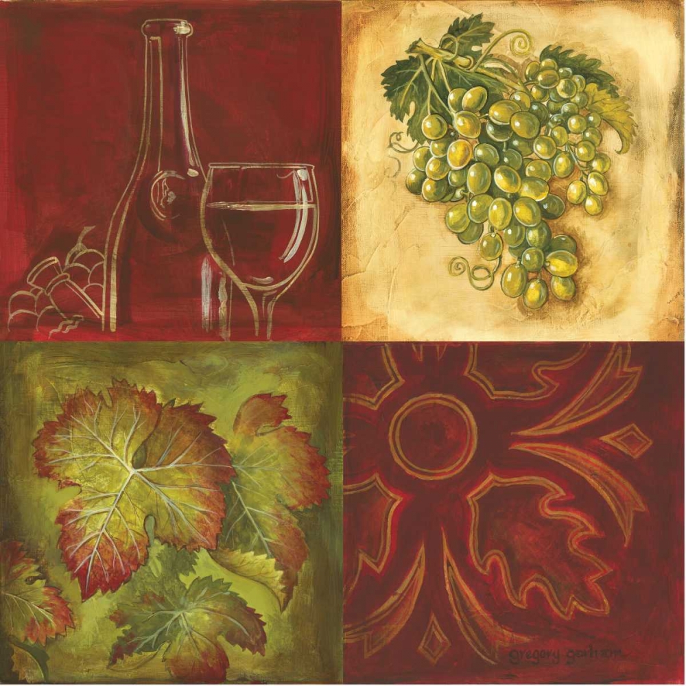 Wine Collage I art print by Gregory Gorham for $57.95 CAD