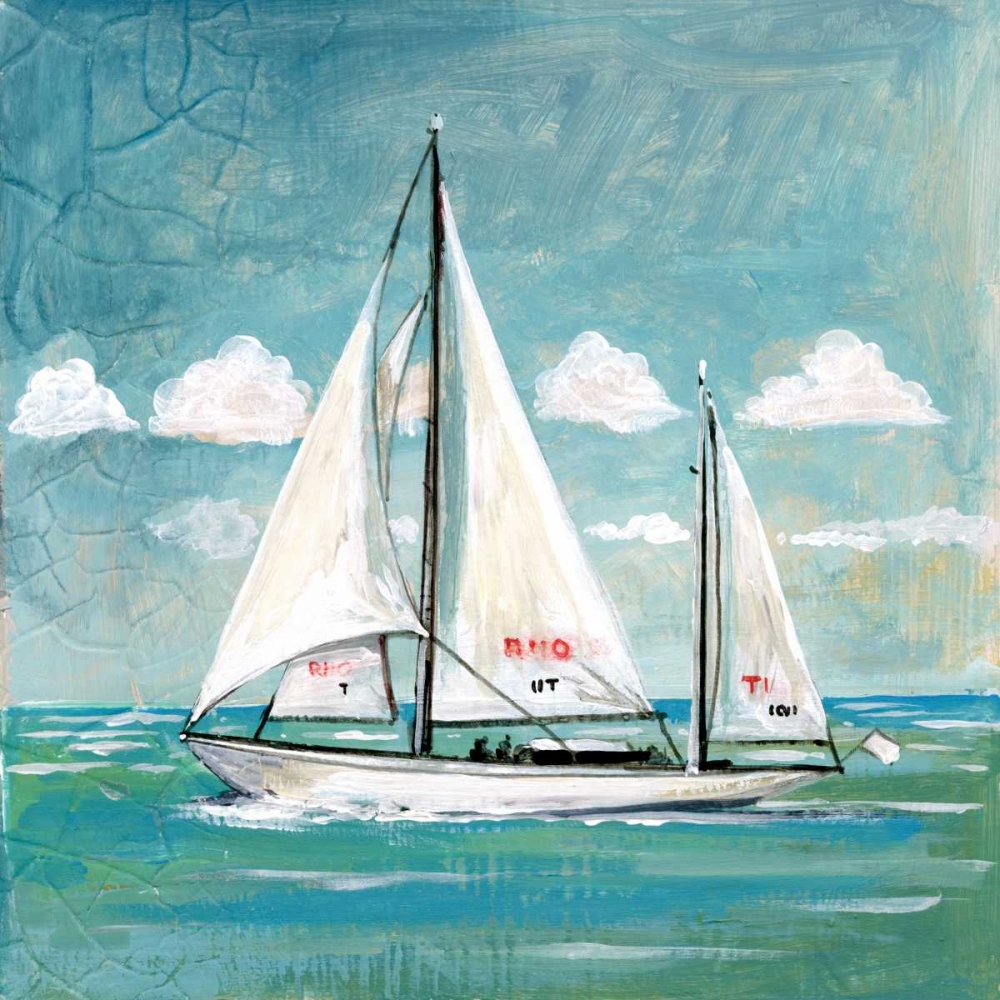 Sailboats II art print by Gregory Gorham for $57.95 CAD