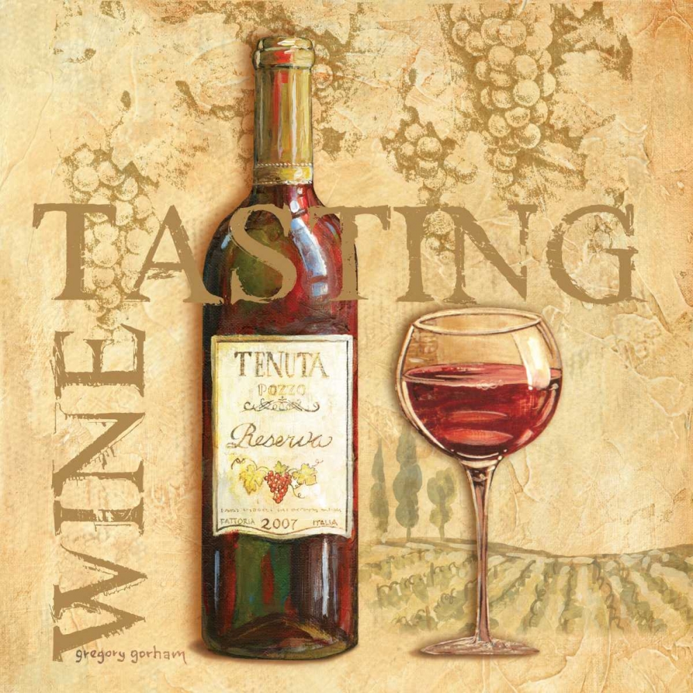 Wine Tasting Square art print by Gregory Gorham for $57.95 CAD