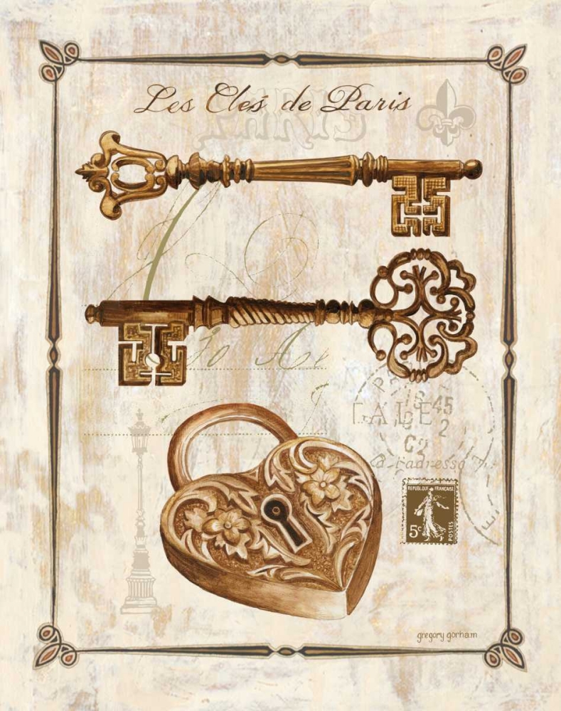 Keys to Paris II art print by Gregory Gorham for $57.95 CAD