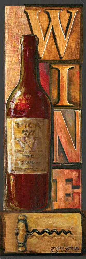 Type Set Wine Panel I art print by Gregory Gorham for $57.95 CAD