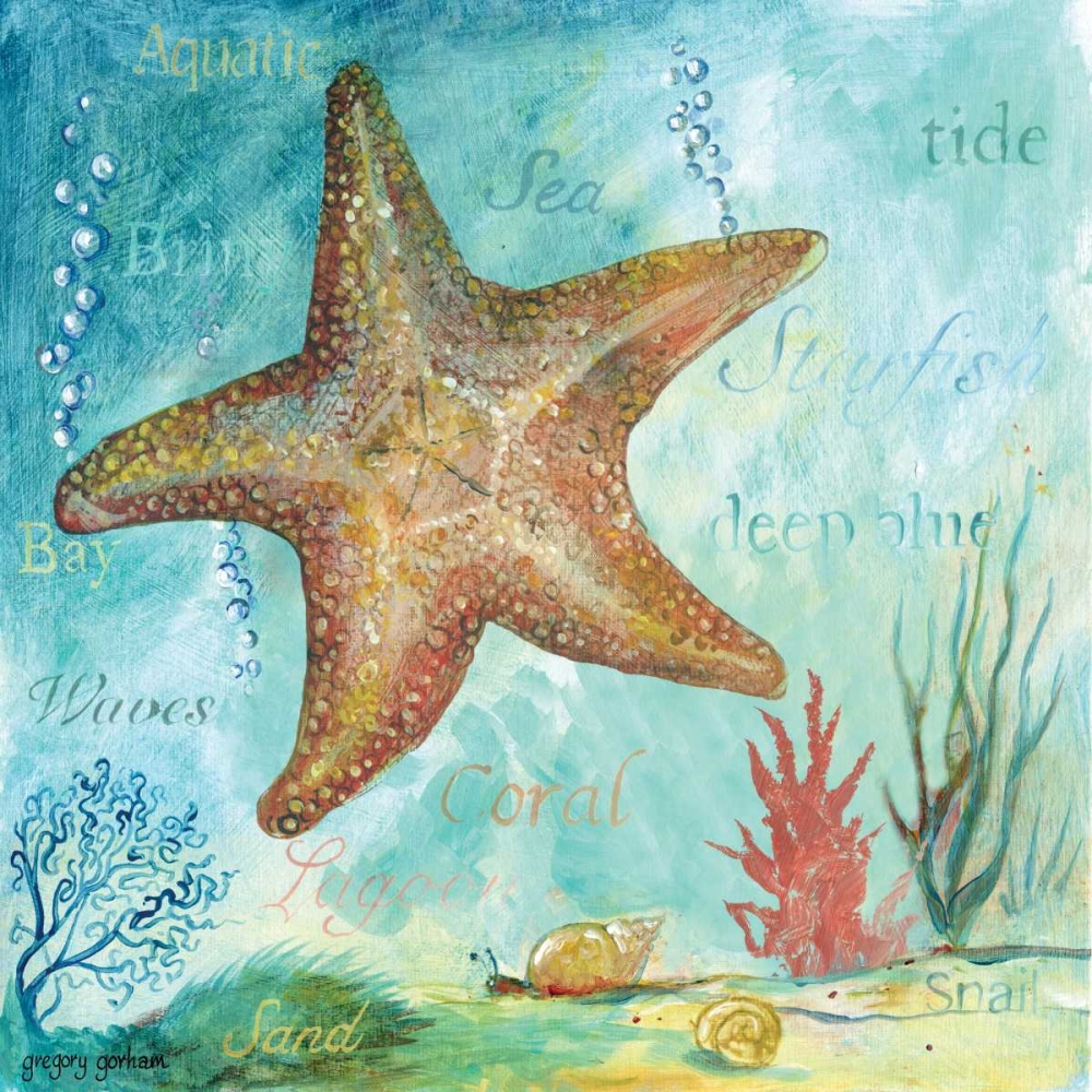 Marine Life Motif II art print by Gregory Gorham for $57.95 CAD