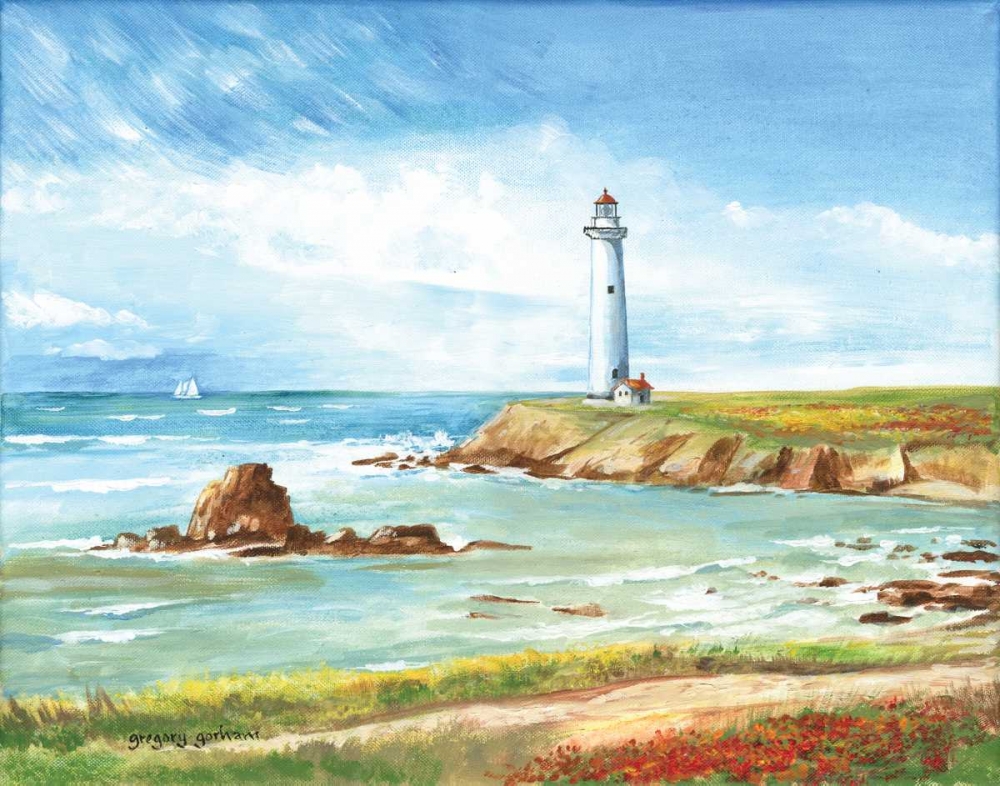 Lighthouse Path art print by Gregory Gorham for $57.95 CAD