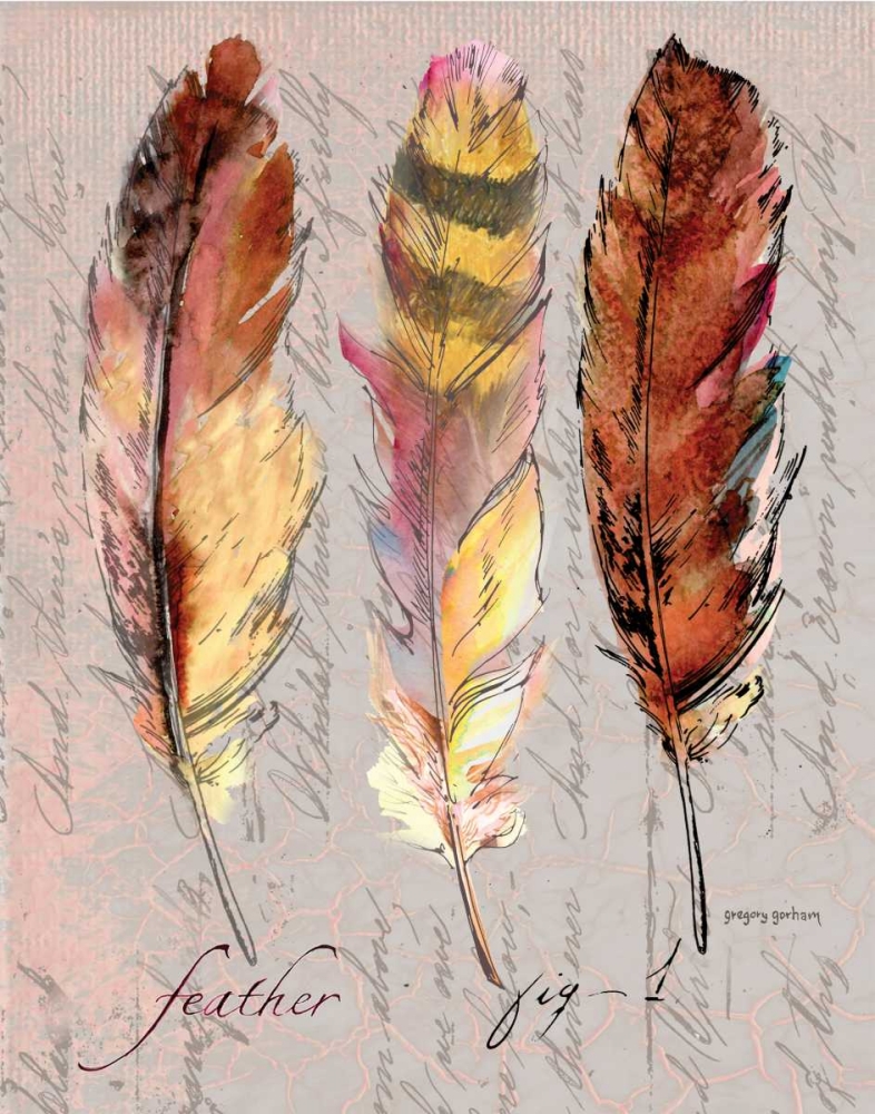 Three Feathers I art print by Gregory Gorham for $57.95 CAD