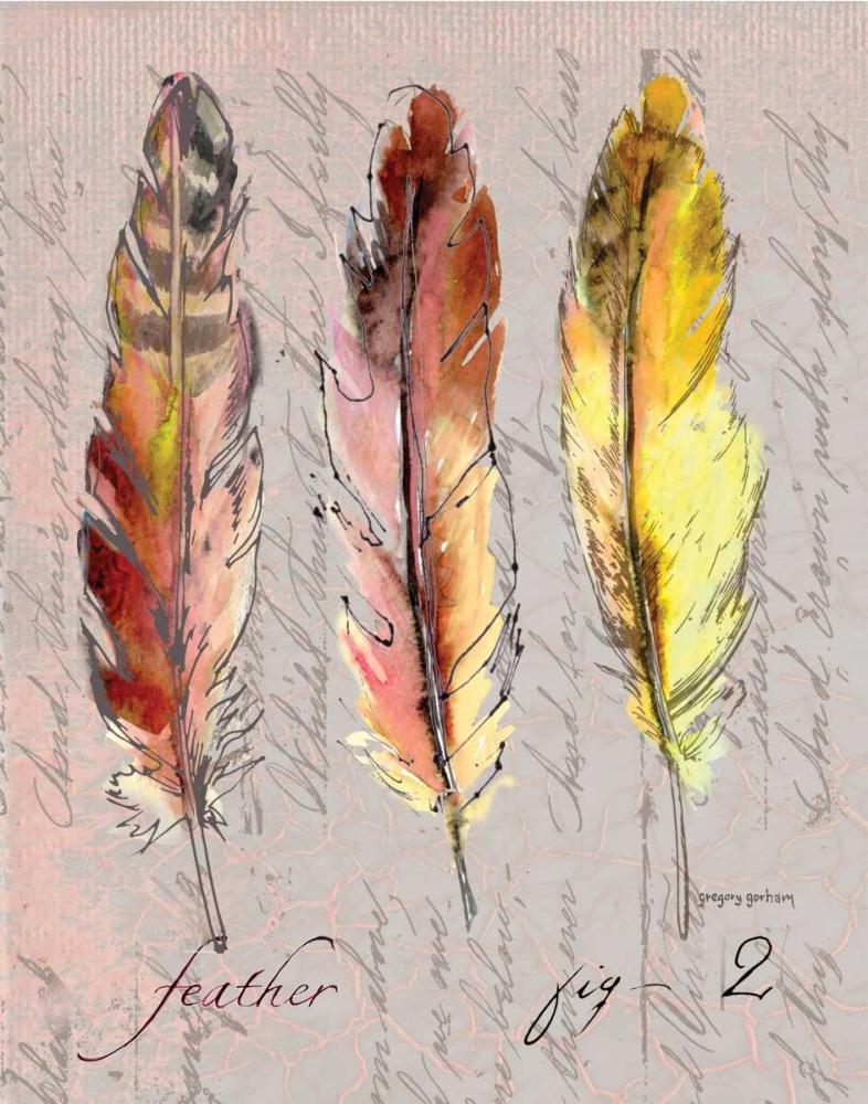 Three Feathers II art print by Gregory Gorham for $57.95 CAD
