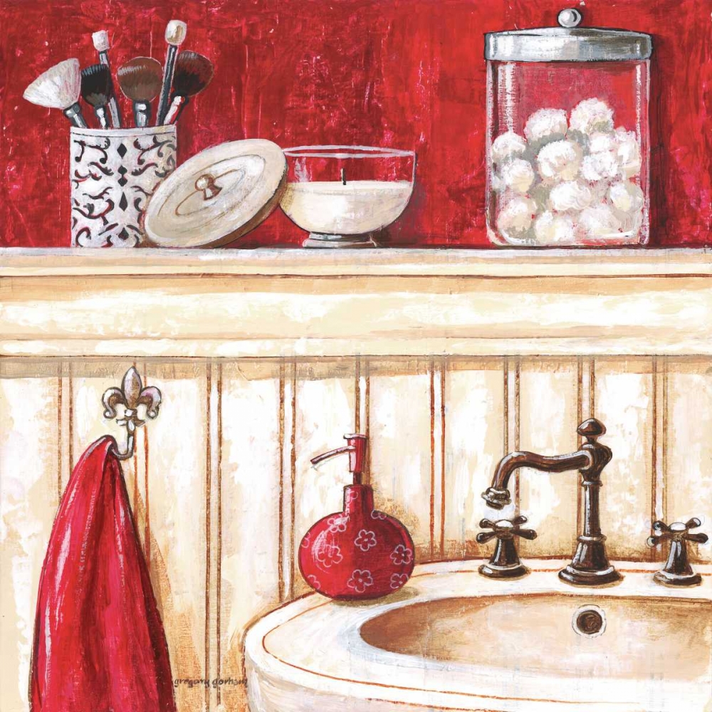 Red Bath II art print by Gregory Gorham for $57.95 CAD