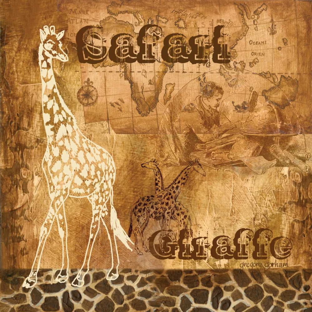 Safari Giraffe art print by Gregory Gorham for $57.95 CAD
