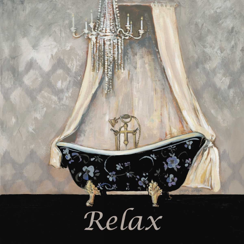 Ikat Bath Relax art print by Gregory Gorham for $57.95 CAD