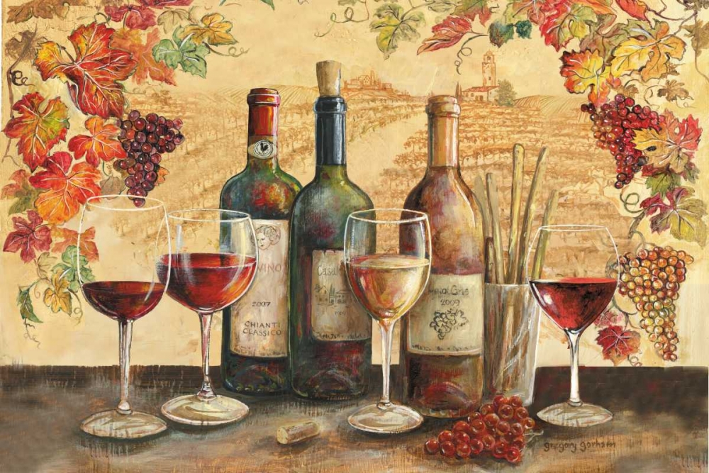 Tuscan Banquet Motif art print by Gregory Gorham for $57.95 CAD