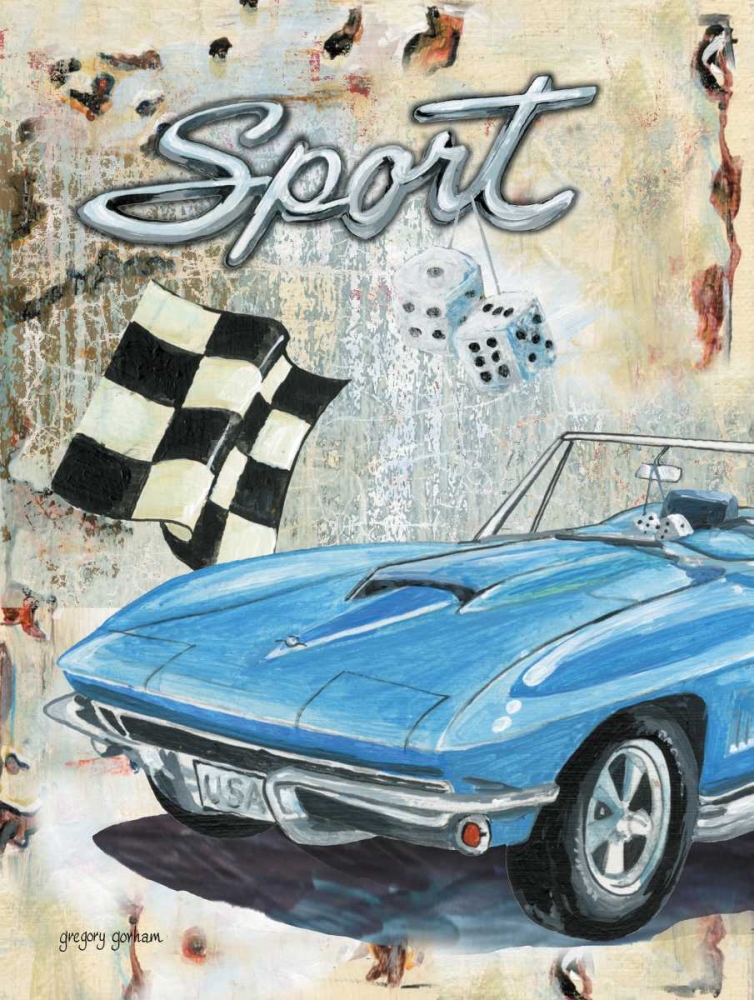 Sport Car art print by Gregory Gorham for $57.95 CAD