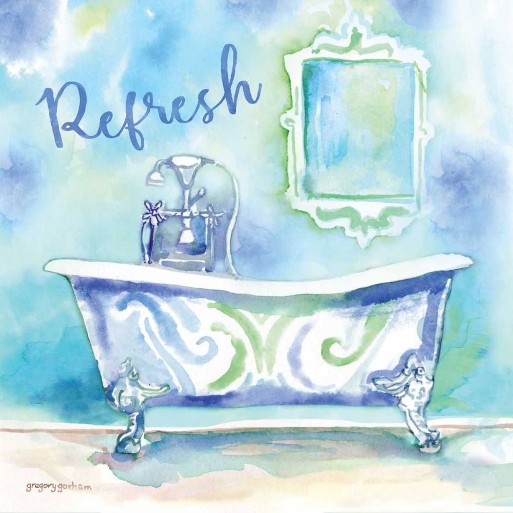 Watercolor Bath I art print by Gregory Gorham for $57.95 CAD