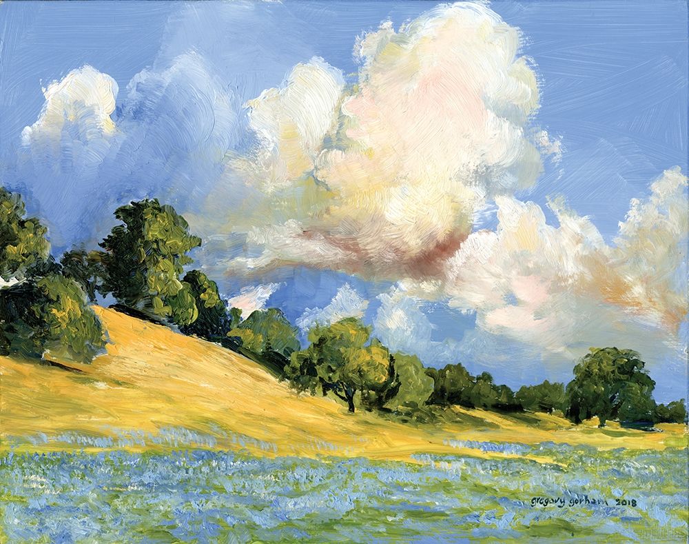 Clouds and Lupine art print by Gregory Gorham for $57.95 CAD