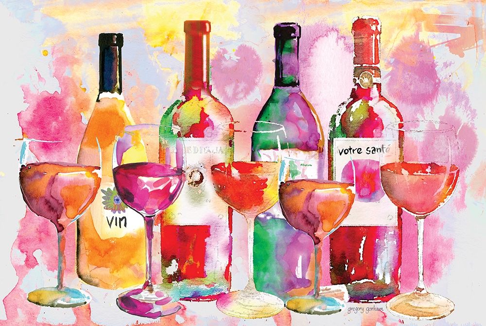 Nouveau Wines IV art print by Gregory Gorham for $57.95 CAD