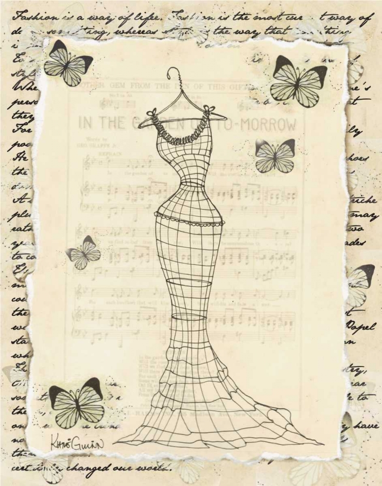 Wire Dress I art print by Katie Guinn for $57.95 CAD