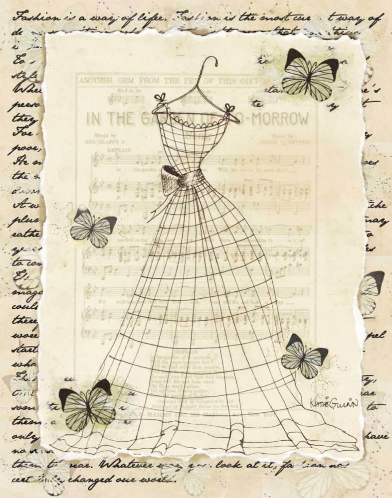 Wire Dress II art print by Katie Guinn for $57.95 CAD