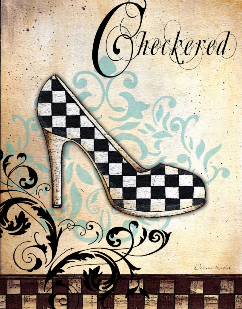 Checkered art print by Donna Knold for $57.95 CAD