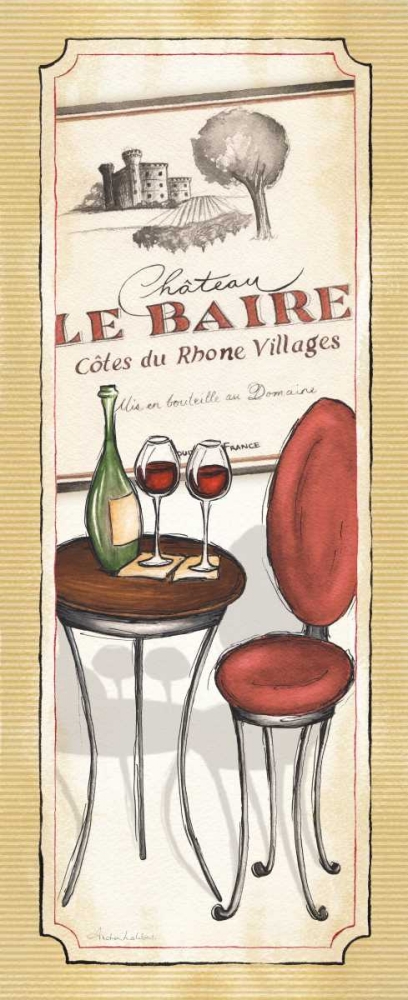 Vin Rouge art print by Andrea Laliberte for $57.95 CAD