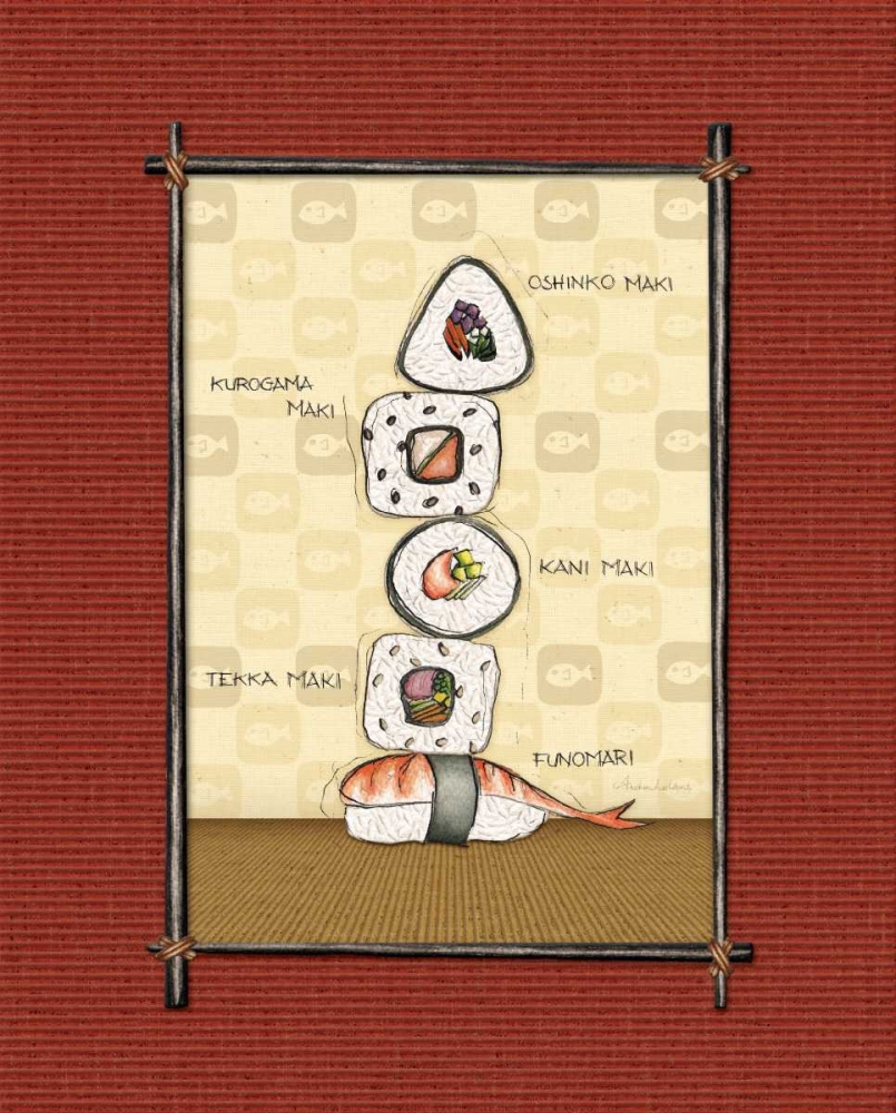 Sushi I art print by Andrea Laliberte for $57.95 CAD