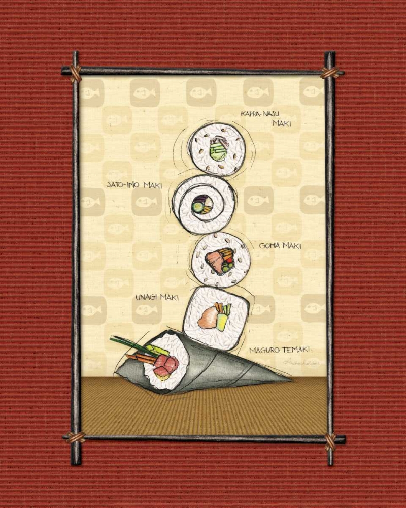 Sushi II art print by Andrea Laliberte for $57.95 CAD