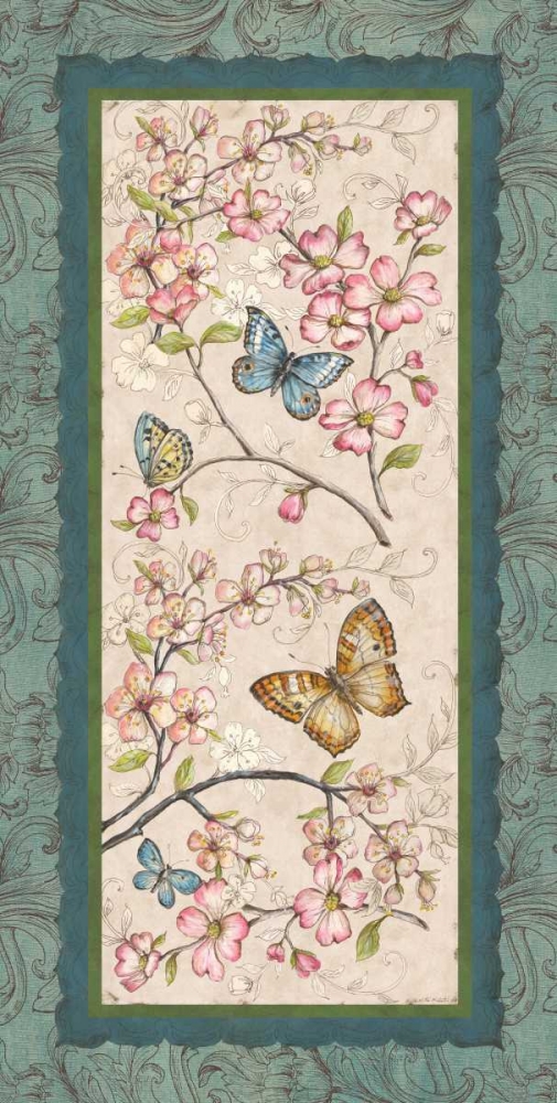 Le Jardin Butterfly Panel I art print by Kate McRostie for $57.95 CAD