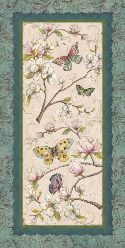 Le Jardin Butterfly Panel II art print by Kate McRostie for $57.95 CAD