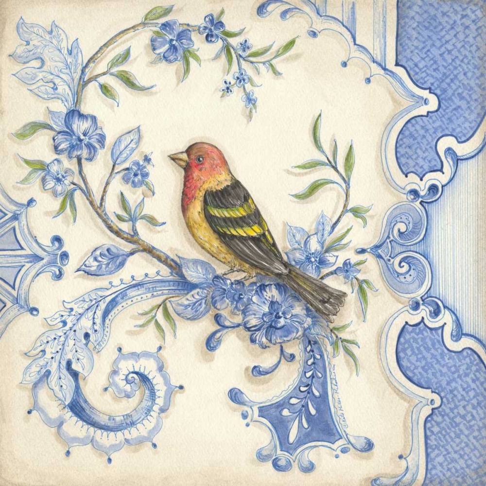 Chinoiserie Aviary I art print by Kate McRostie for $57.95 CAD