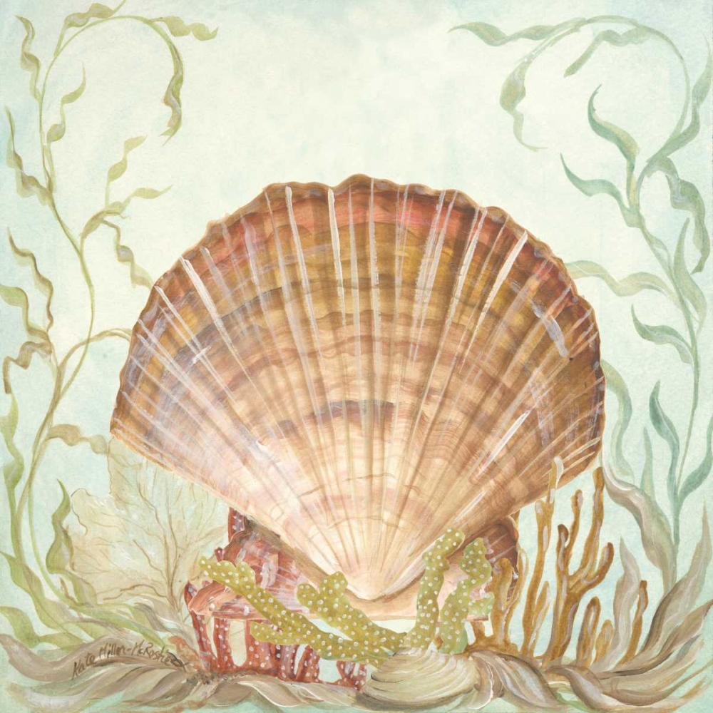 Seashells and Coral III art print by Kate McRostie for $57.95 CAD