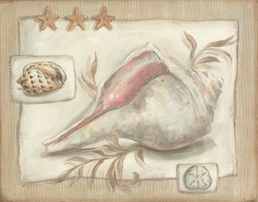Sandy Shells II art print by Kate McRostie for $57.95 CAD