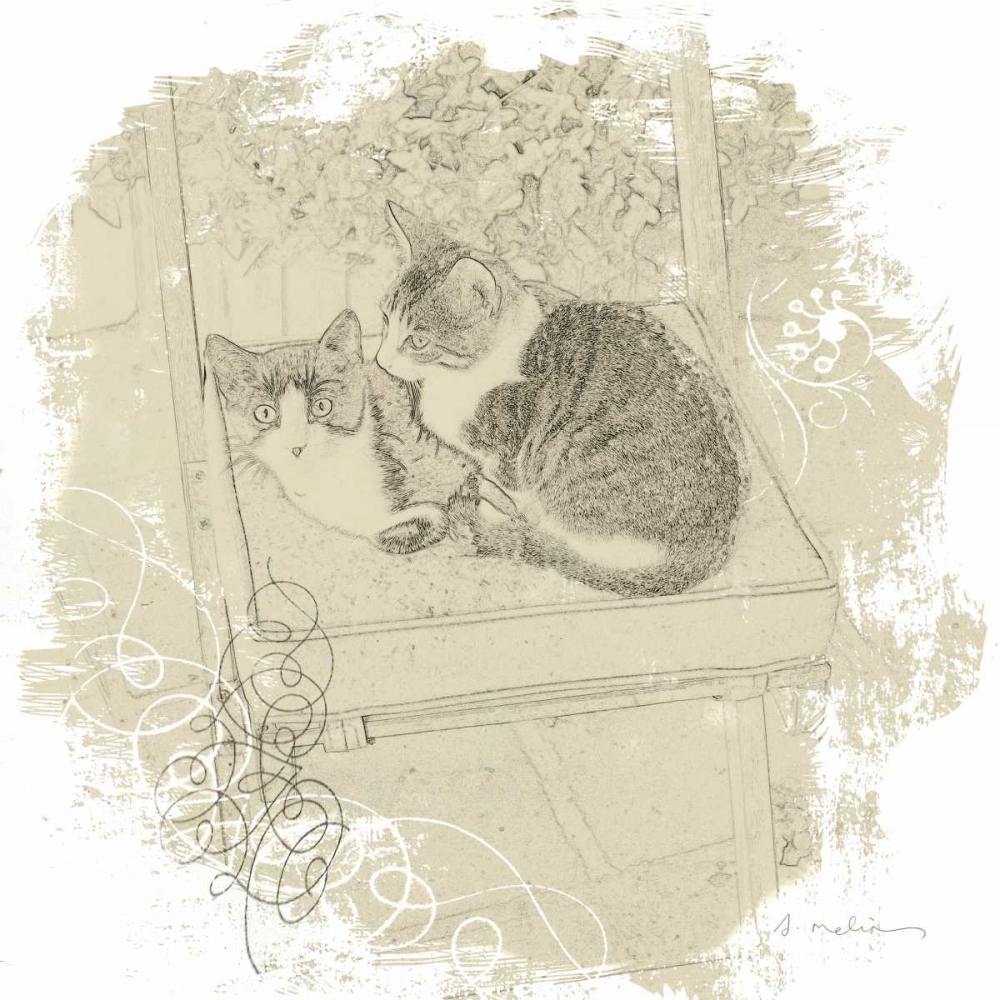 Feline Illustration II art print by Amy Melious for $57.95 CAD