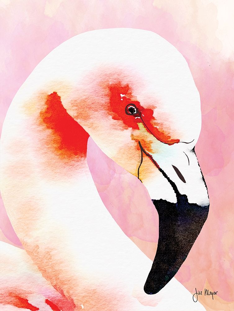Amazing Flamingos I art print by Jill Meyer for $57.95 CAD