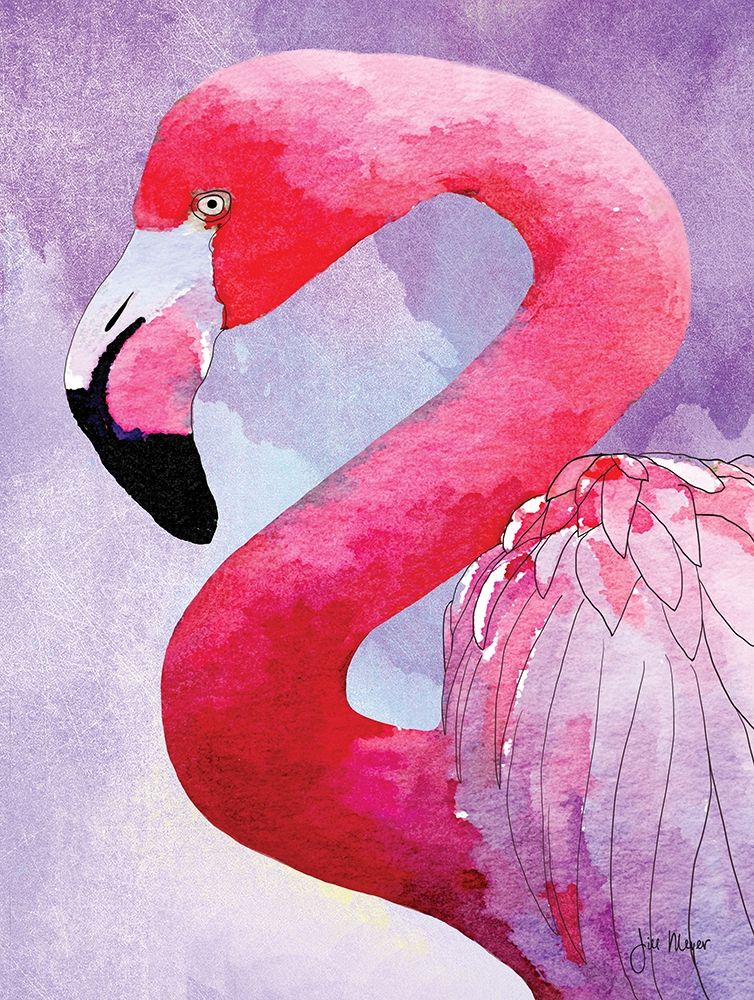 Amazing Flamingos III art print by Jill Meyer for $57.95 CAD
