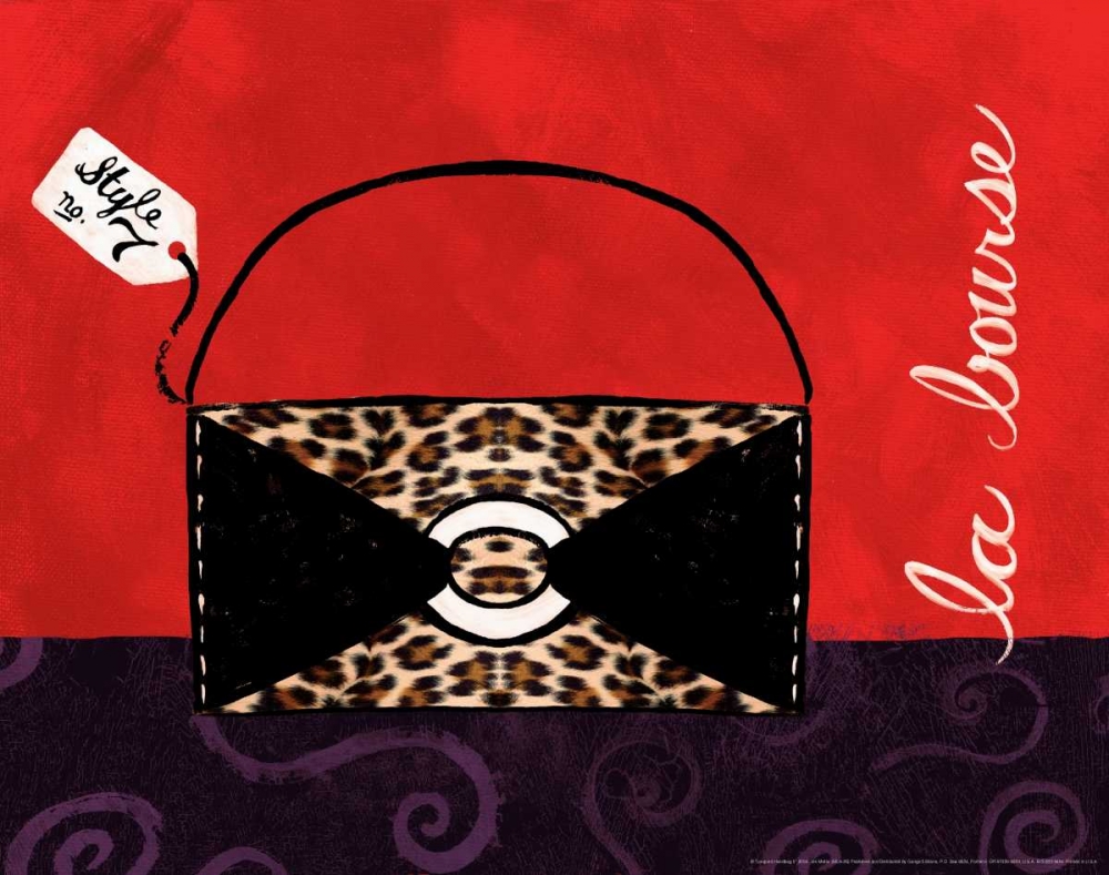 Leopard Handbag II art print by Jennifer Matla for $57.95 CAD
