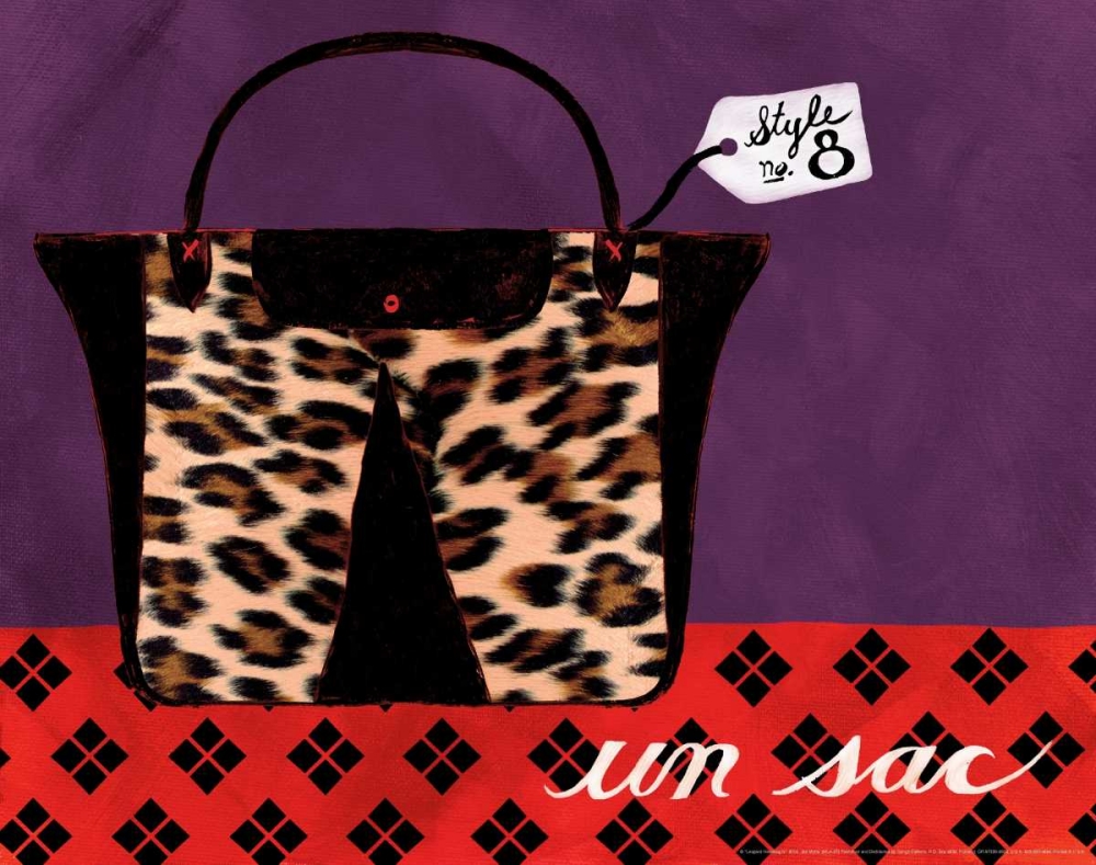 Leopard Handbag IV art print by Jennifer Matla for $57.95 CAD
